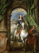 Anthony Van Dyck Charles I with M. de St Antoine oil